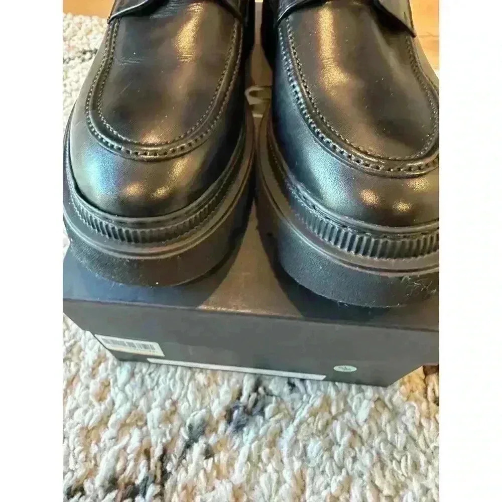 8 By Yoox Black Lace-Up Shoes Italian Size 45 - Step Up in Style - Picture 4 of 10